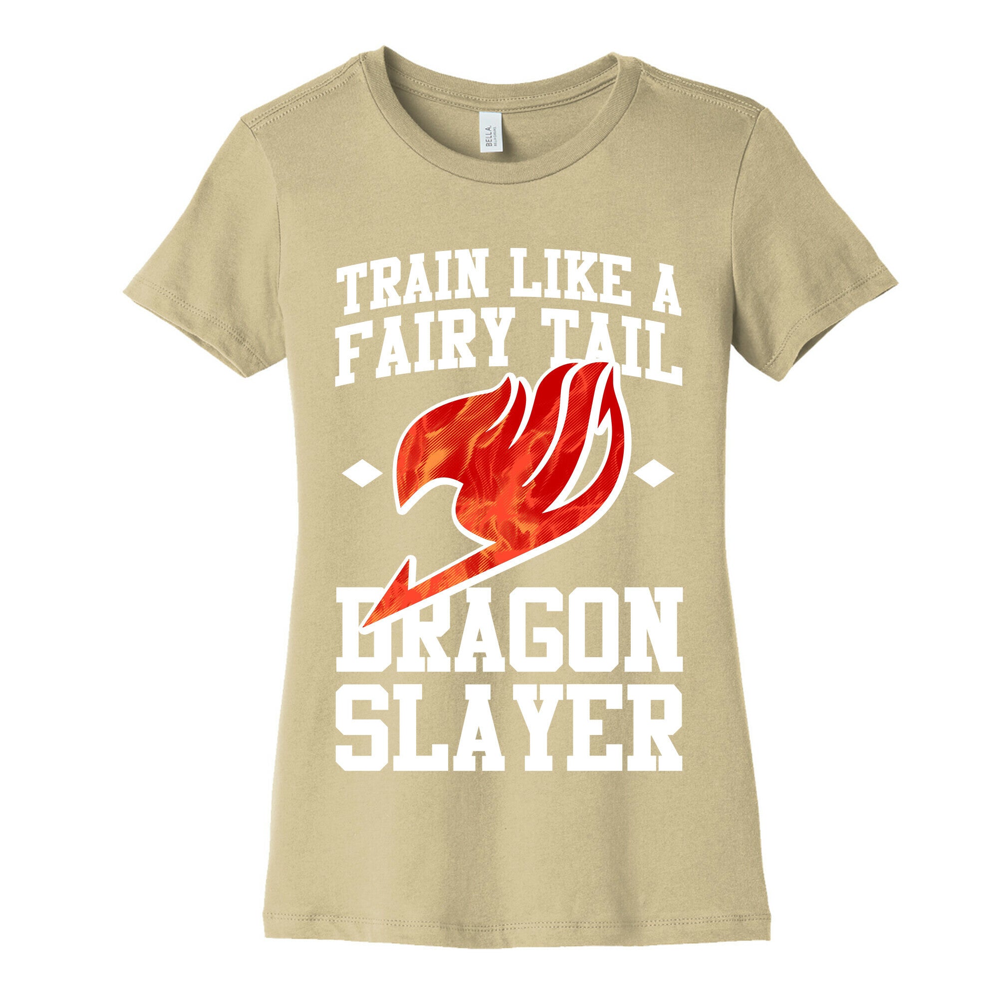 Train Like a Fairy Tail Dragon Slayer (Natsu) Women's Cotton Tee